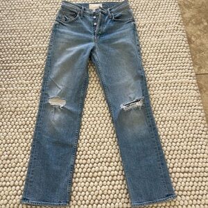 MOTHER The Tomcat Ankle High Waist Jeans